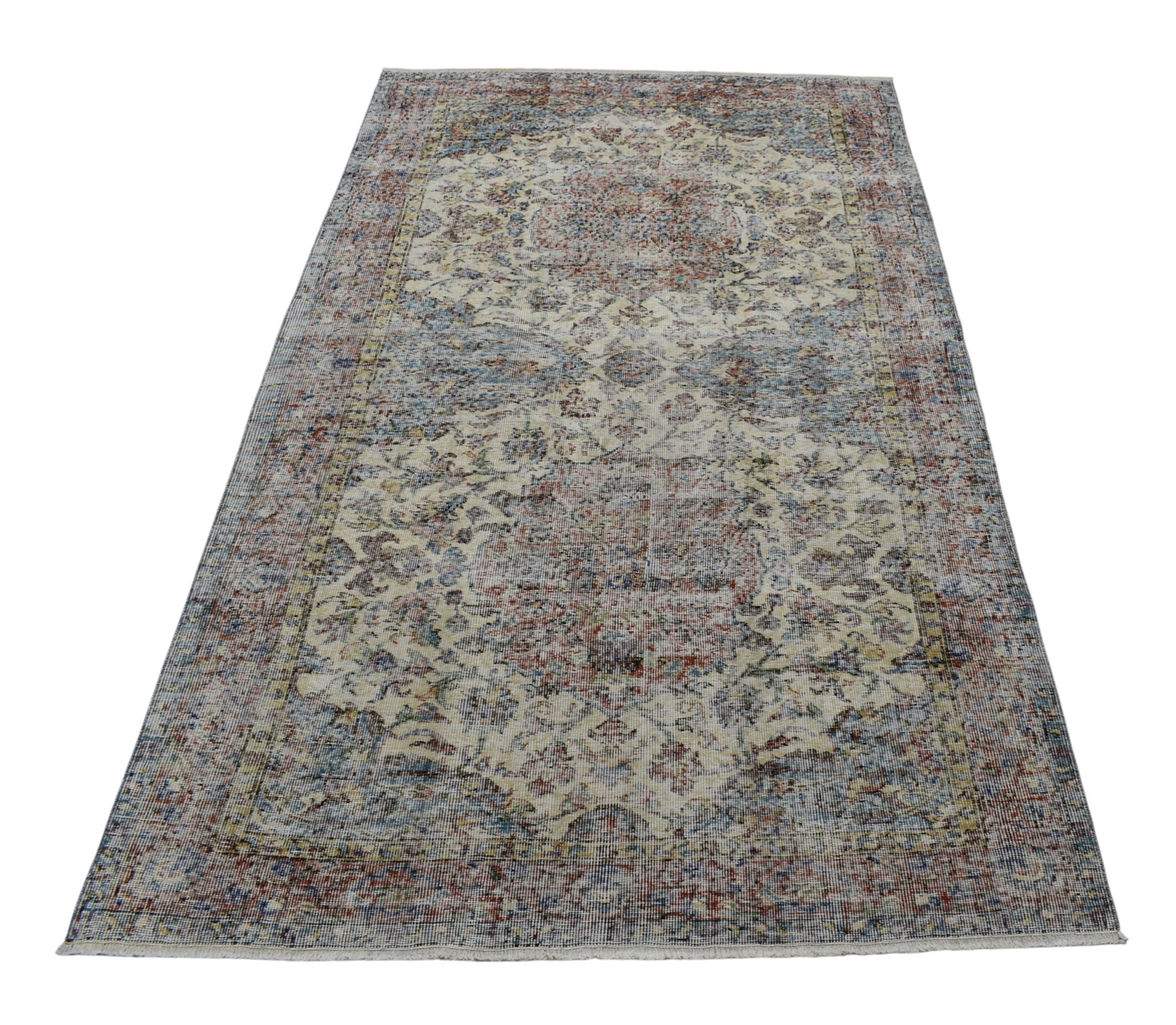 Kilim Antik 4m2 El Dokuma Yün Halı - Vintage 0553 - Çok Renkli