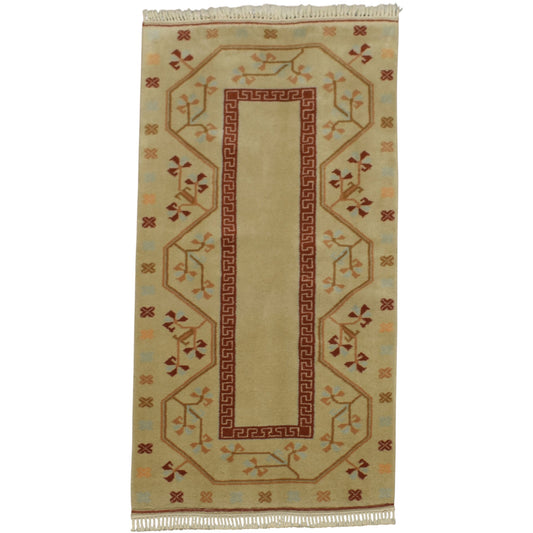 Kilim Antik El Dokuma Çiçekli Milas Muğla Yün Halı 0556 - Yeni - Çok Renkli