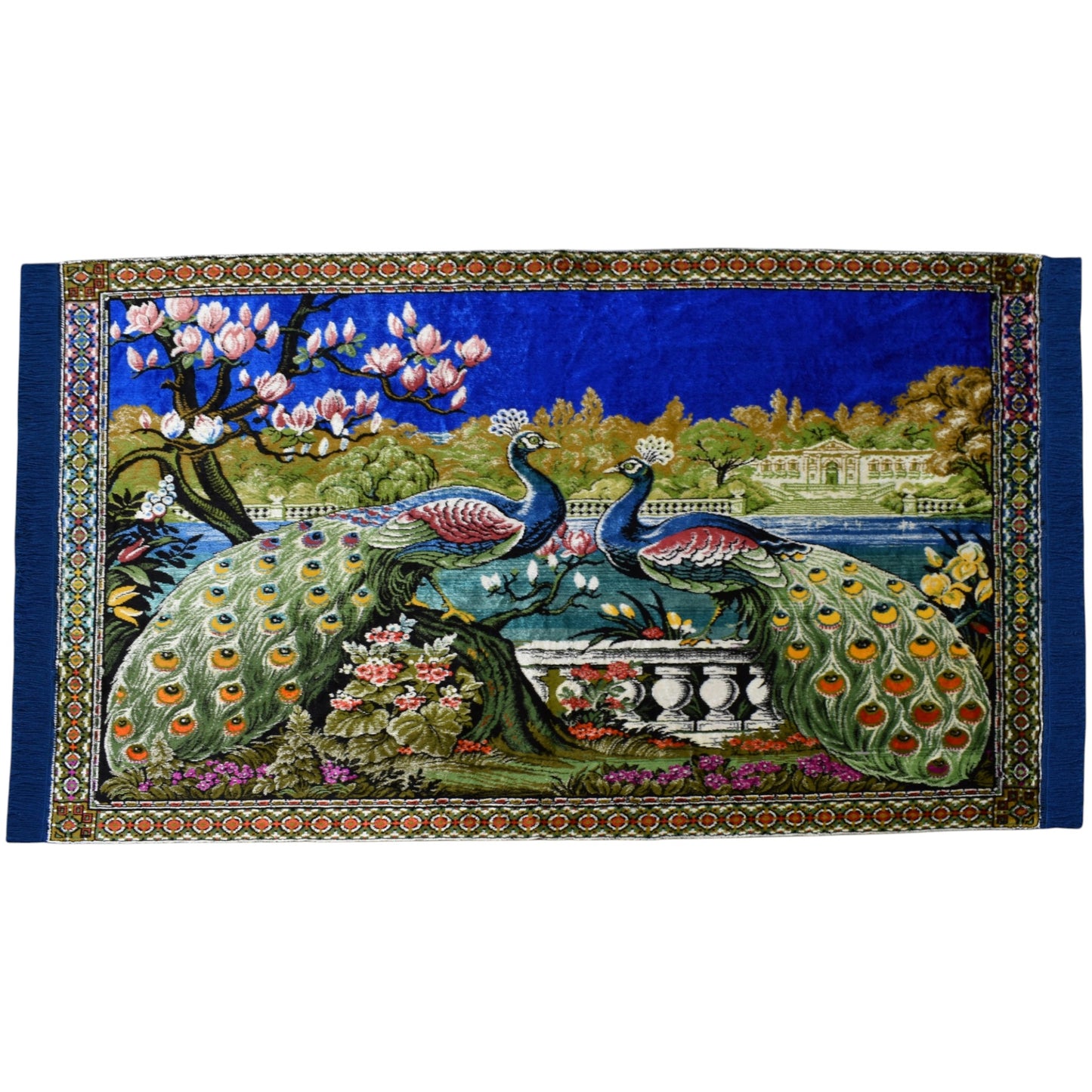 Kilim Antik Tavus Kuşlu Sülünlü Temalı Duvar Halısı 0560 - Yeni - Çok Renkli