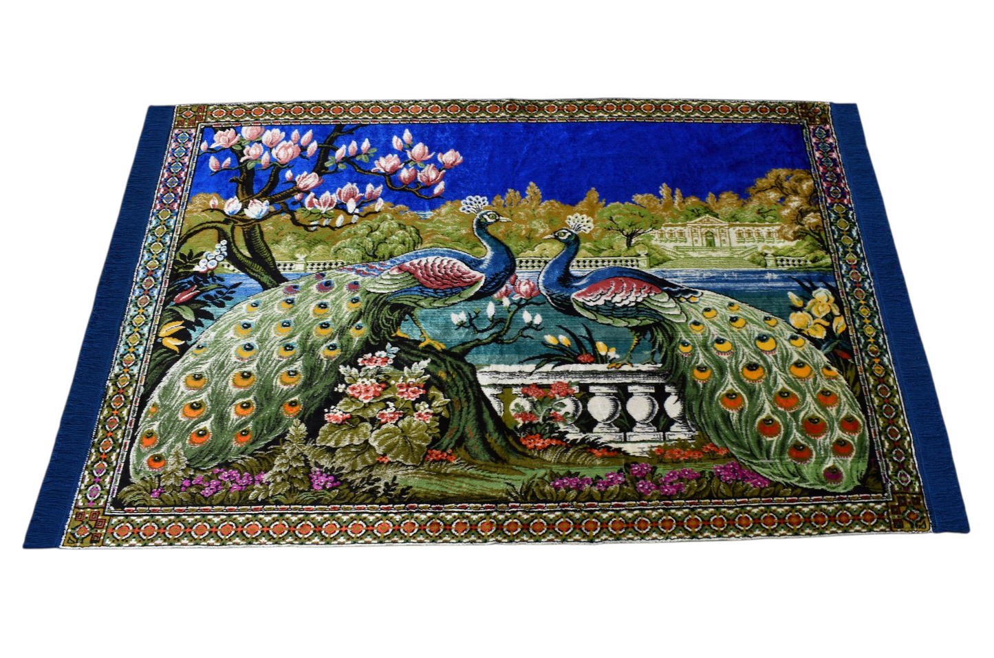 Kilim Antik Tavus Kuşlu Sülünlü Temalı Duvar Halısı 0560 - Yeni - Çok Renkli