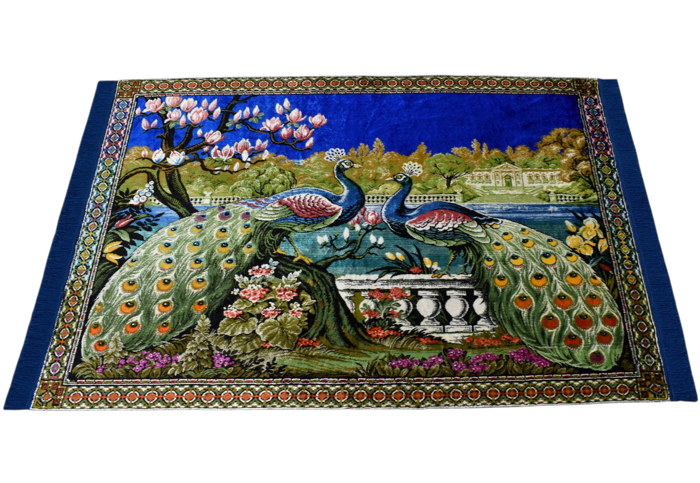 Kilim Antik Tavus Kuşlu Sülünlü Temalı Duvar Halısı 0560 - Yeni - Çok Renkli