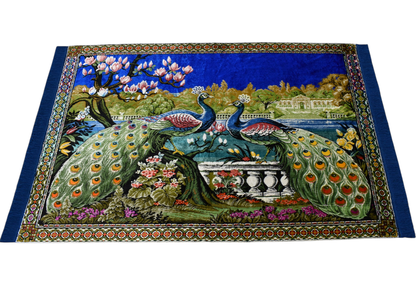 Kilim Antik Tavus Kuşlu Sülünlü Temalı Duvar Halısı 0560 - Yeni - Çok Renkli