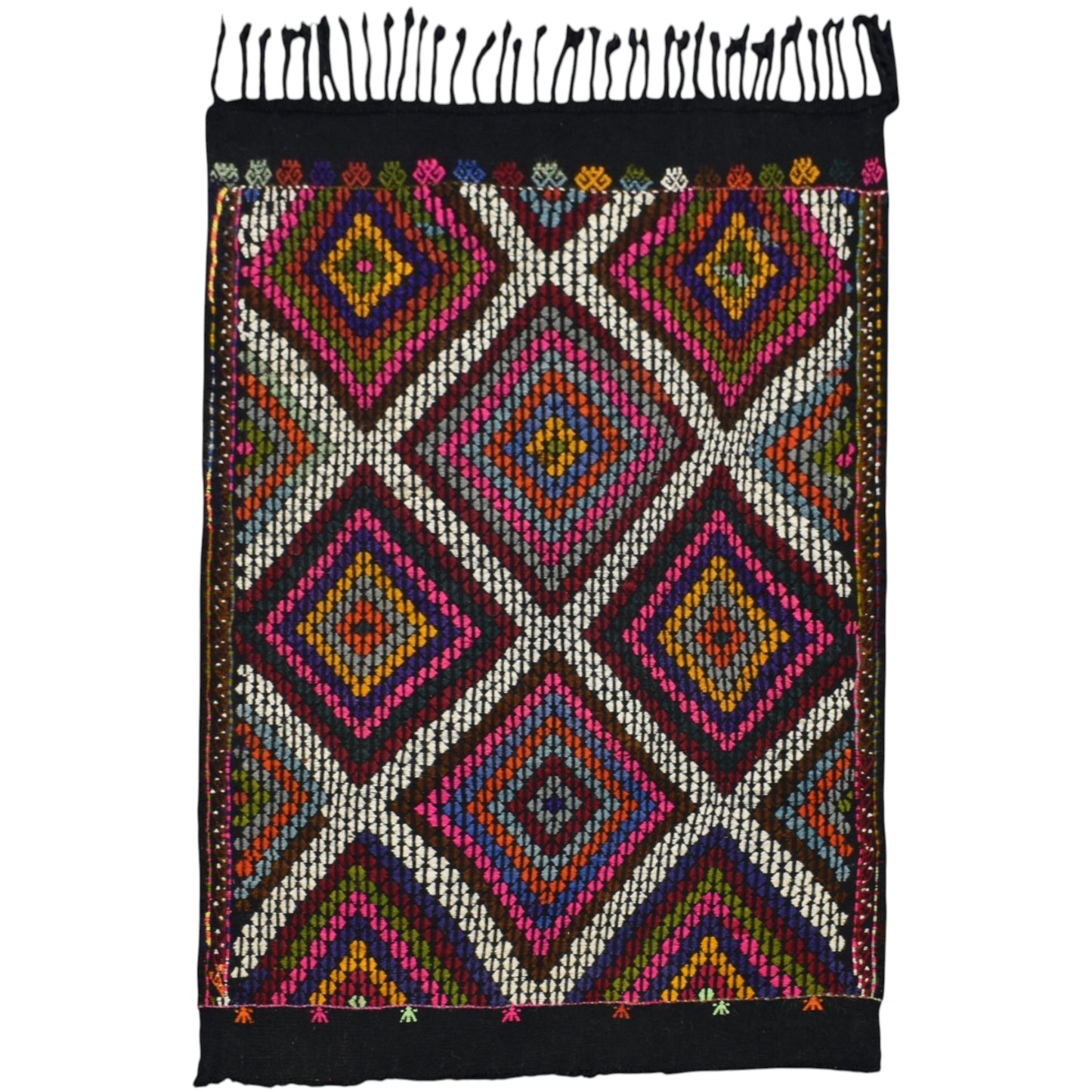 Kilim Antik El Dokuması Karapınar Yörük Cecim Yün Kilim 0562 - Yeni - Çok Renkli