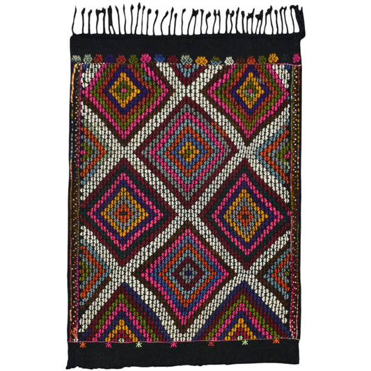 Kilim Antik El Dokuması Karapınar Yörük Cecim Yün Kilim 0562 - Yeni - Çok Renkli