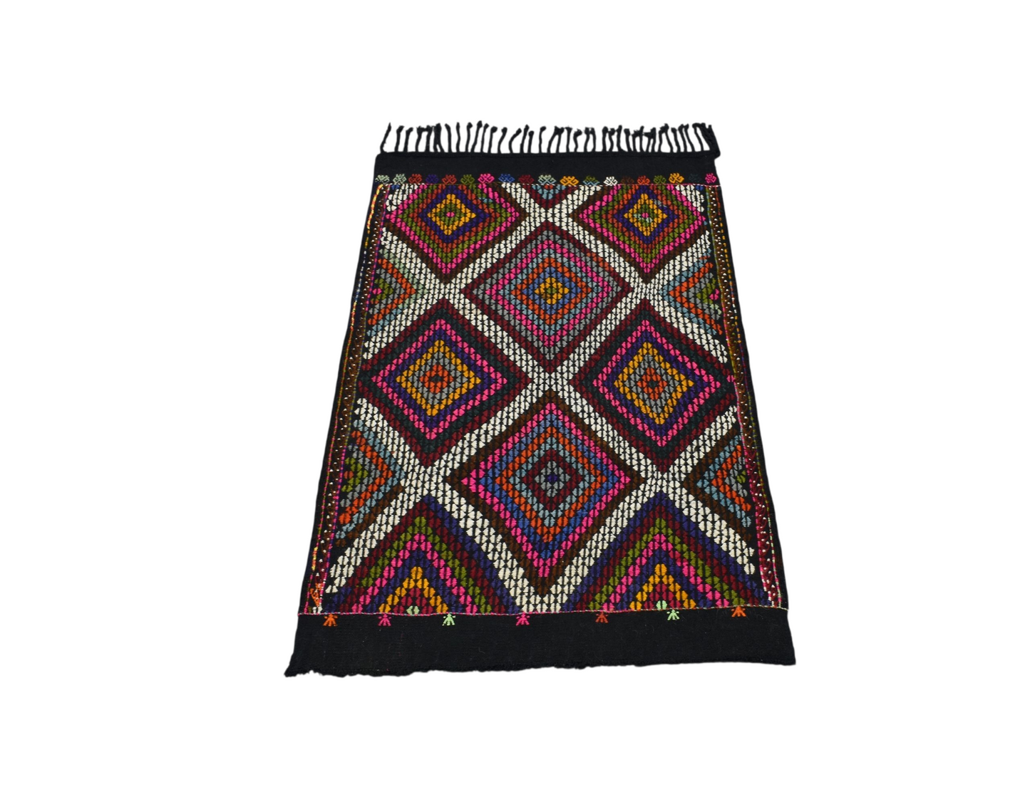 Kilim Antik El Dokuması Karapınar Yörük Cecim Yün Kilim 0562 - Yeni - Çok Renkli