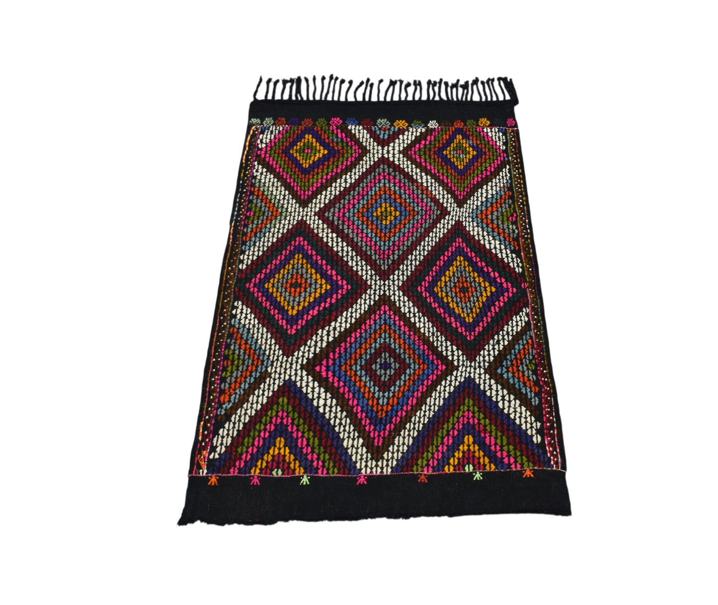 Kilim Antik El Dokuması Karapınar Yörük Cecim Yün Kilim 0562 - Yeni - Çok Renkli