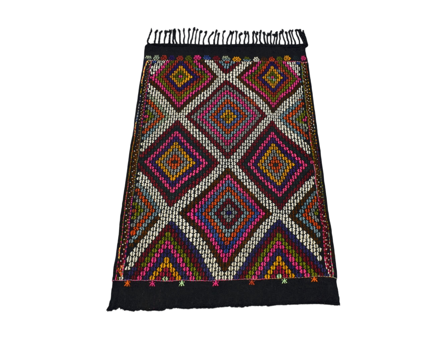 Kilim Antik El Dokuması Karapınar Yörük Cecim Yün Kilim 0562 - Yeni - Çok Renkli