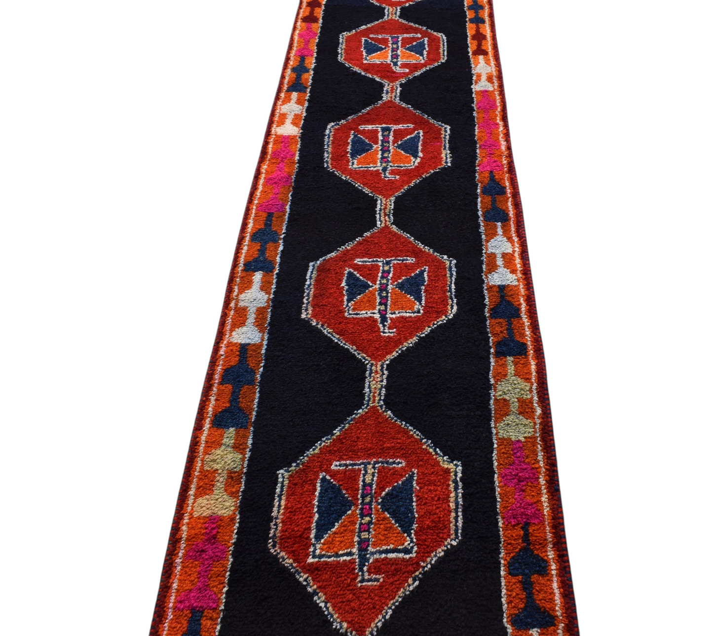 Kilim Antik El Dokuma Herki Yolluk Yün Halı 0566 - Yeni - Lacivert