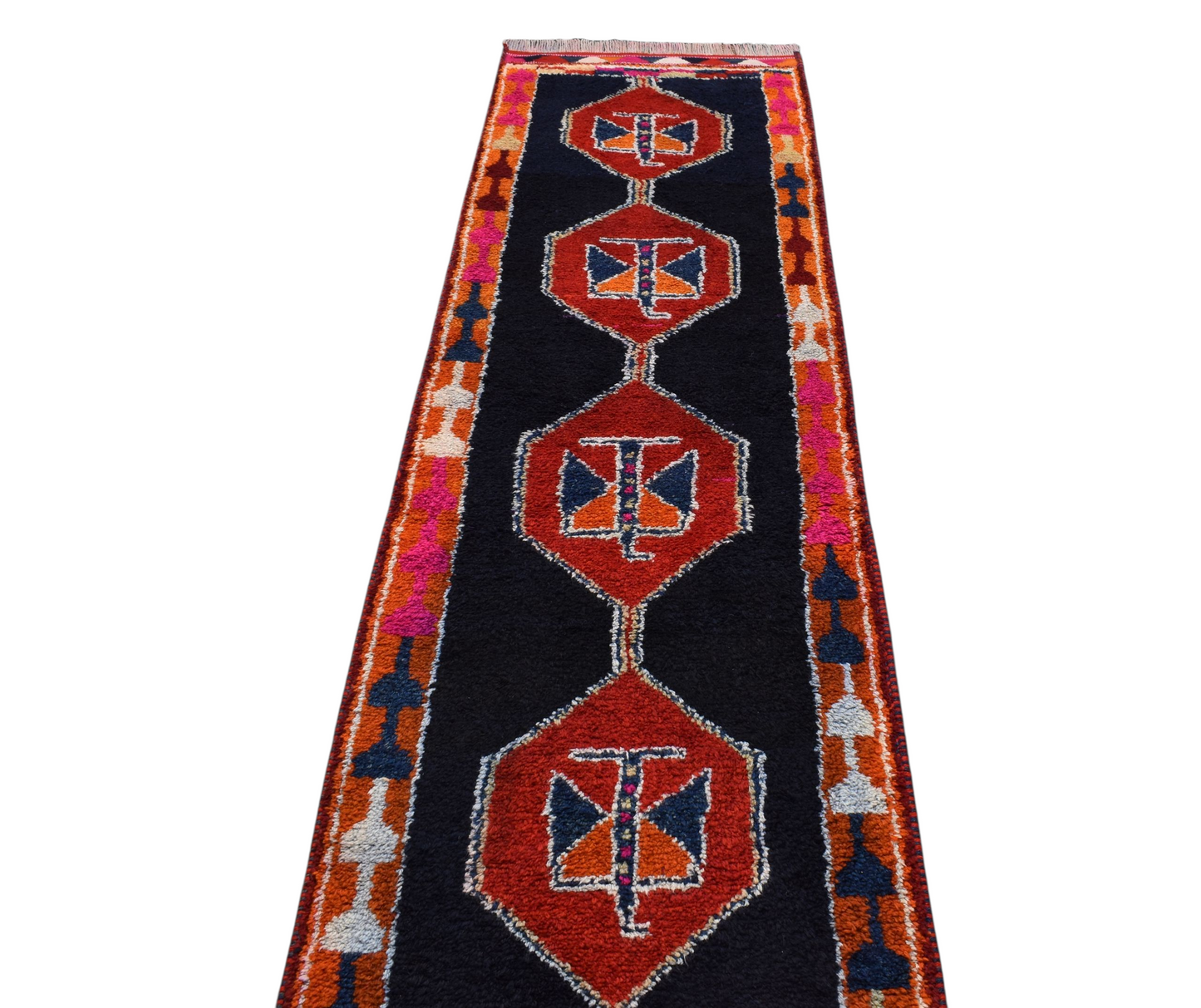 Kilim Antik El Dokuma Herki Yolluk Yün Halı 0566 - Yeni - Lacivert