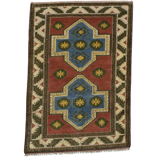Kilim Antik El Dokuma 3m2 Niğde Kars Yörük Yün Halı 0569 - Yeni - Çok Renkli