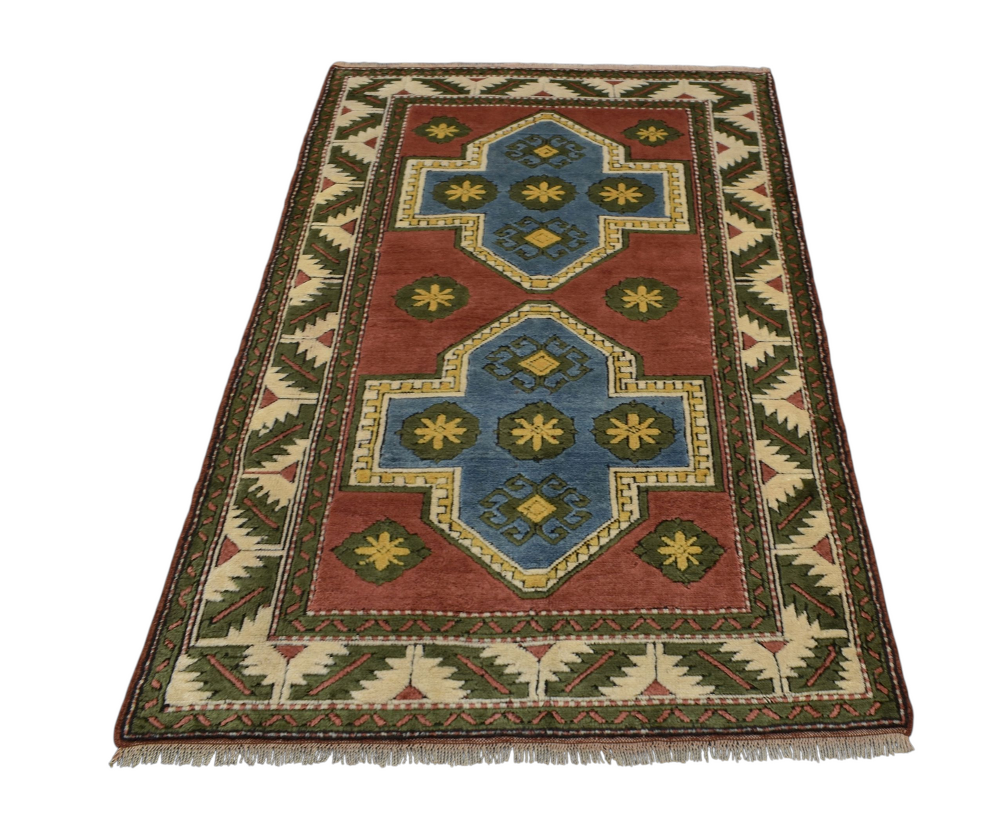 Kilim Antik El Dokuma 3m2 Niğde Kars Yörük Yün Halı 0569 - Yeni - Çok Renkli