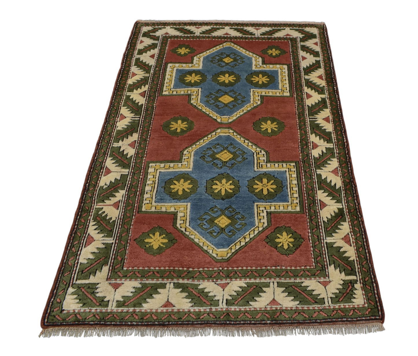 Kilim Antik El Dokuma 3m2 Niğde Kars Yörük Yün Halı 0569 - Yeni - Çok Renkli