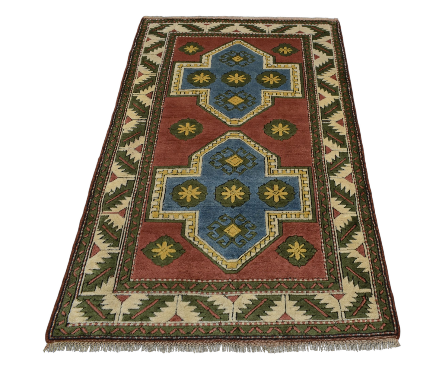 Kilim Antik El Dokuma 3m2 Niğde Kars Yörük Yün Halı 0569 - Yeni - Çok Renkli
