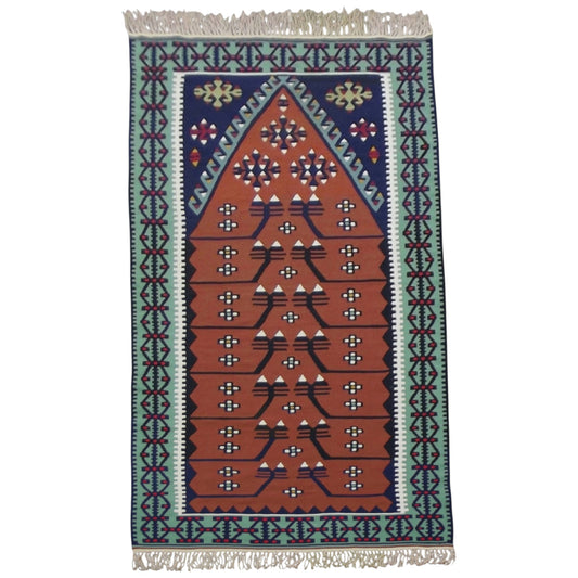 Kilim Antik El Dokuma Kayseri Pınarbaşı Yün Kilim 0585 - Yeni - Çok Renkli