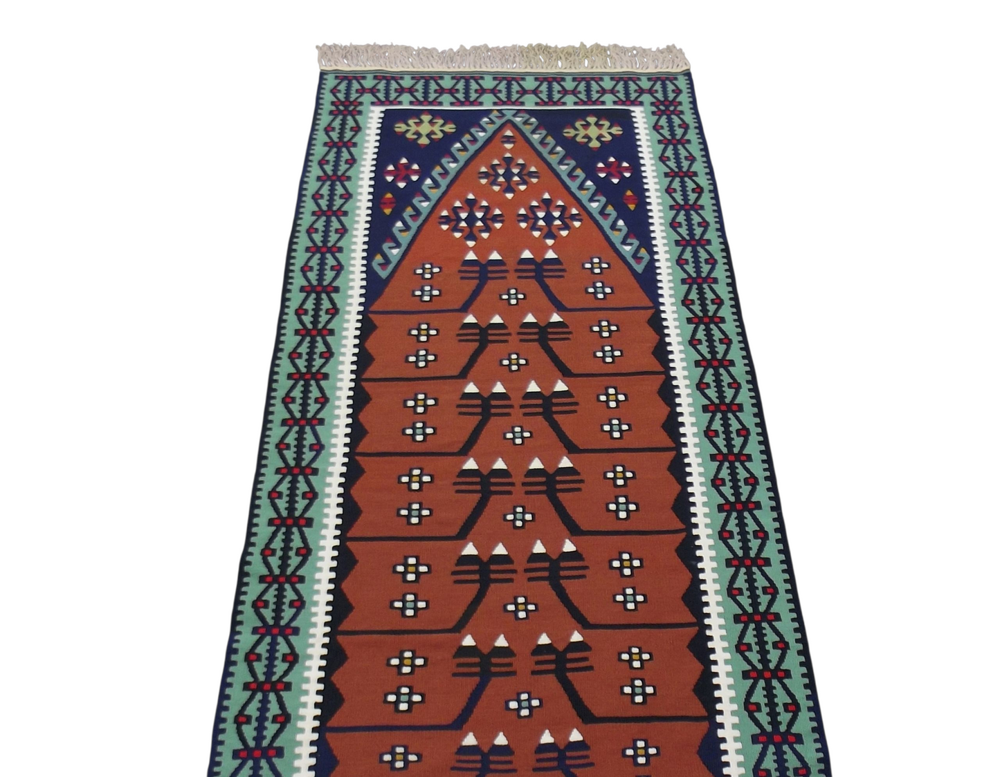 Kilim Antik El Dokuma Kayseri Pınarbaşı Yün Kilim 0585 - Yeni - Çok Renkli