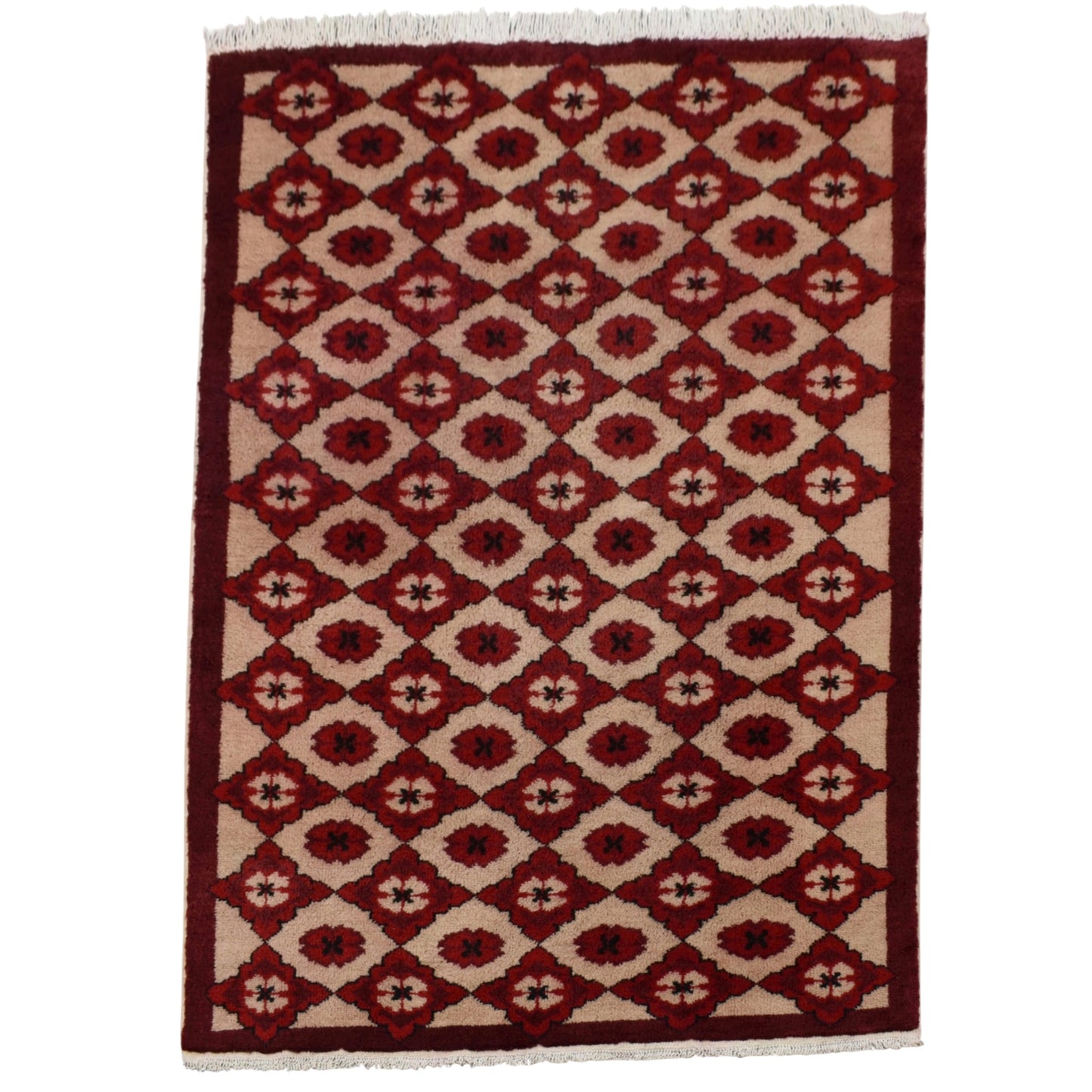 Kilim Antik El Dokuma 3m2 Çiçekli Karacahisar Yün Halı 0586 - Yeni - Çok Renkli