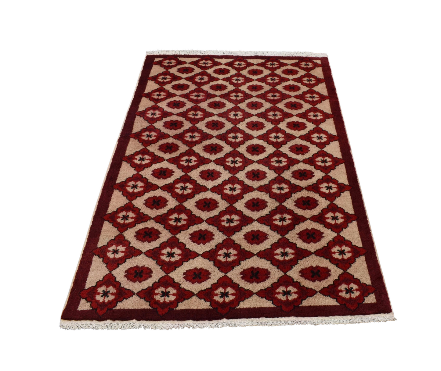 Kilim Antik El Dokuma 3m2 Çiçekli Karacahisar Yün Halı 0586 - Yeni - Çok Renkli