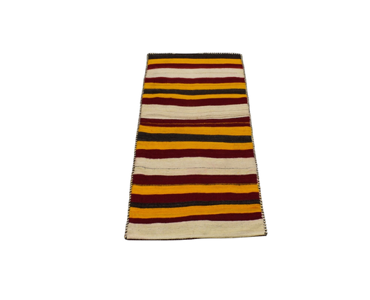 Kilim Antik El Dokuma Yün Dekorluk Çuval Yörük Sivas Kilimi 0058 - Antika - Çok Renkli