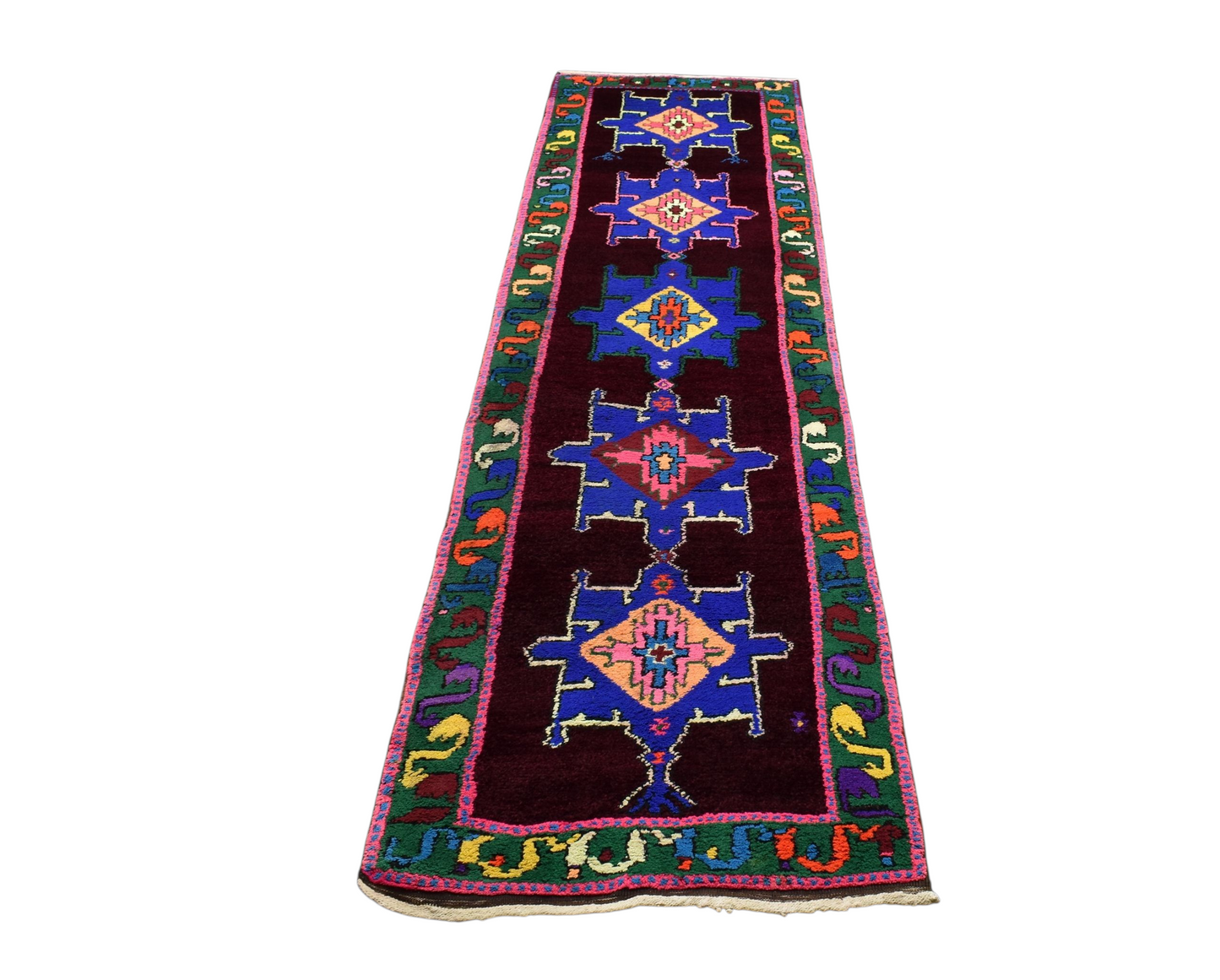 Kilim Antik El Dokuma Herki Yolluk Pamuklu Yün Halı 0606 - Yeni - Çok Renkli