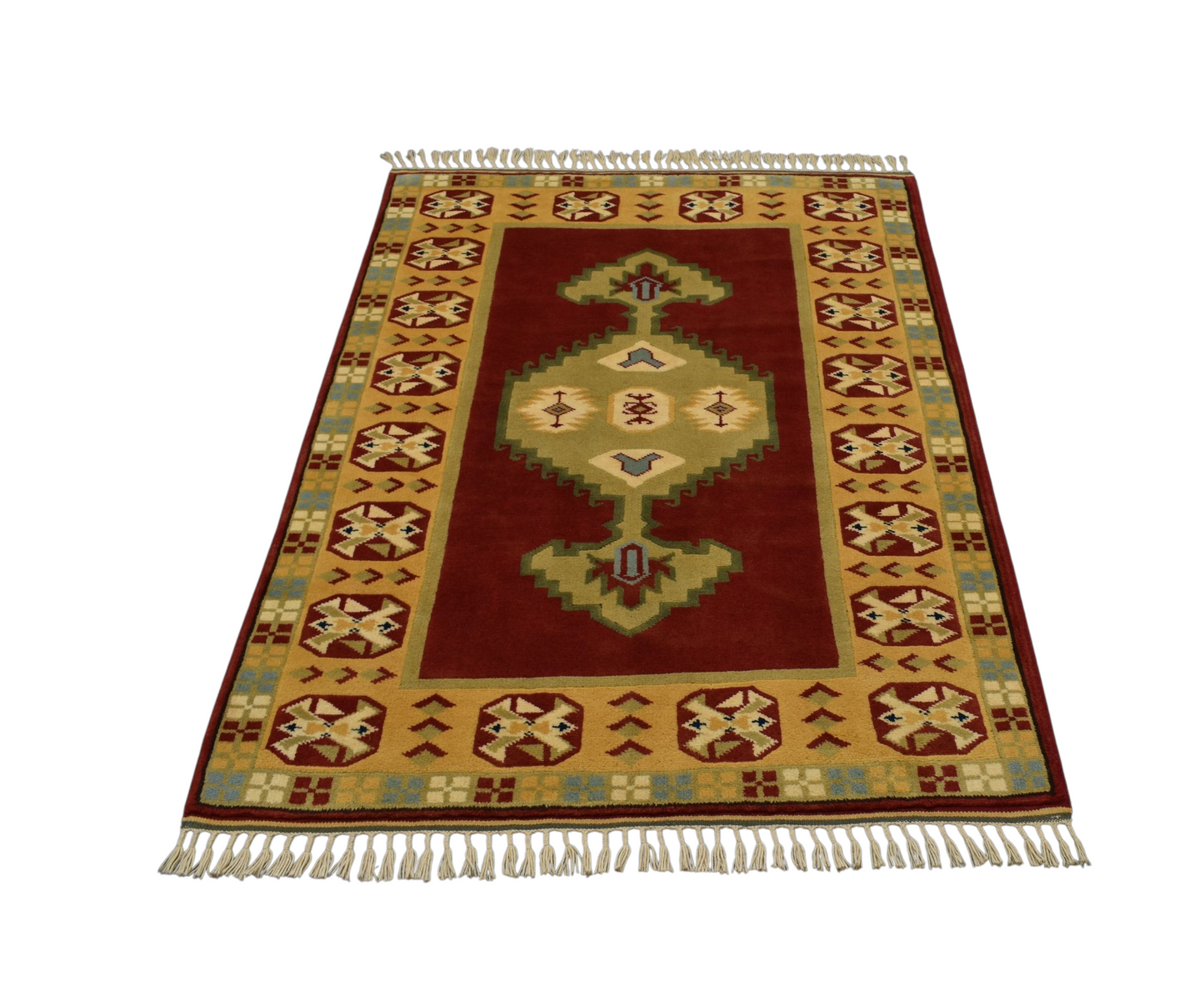 Kilim Antik El Dokuma 3m2 Bozalan Milas Yün Halı 0614 - Yeni - Çok Renkli