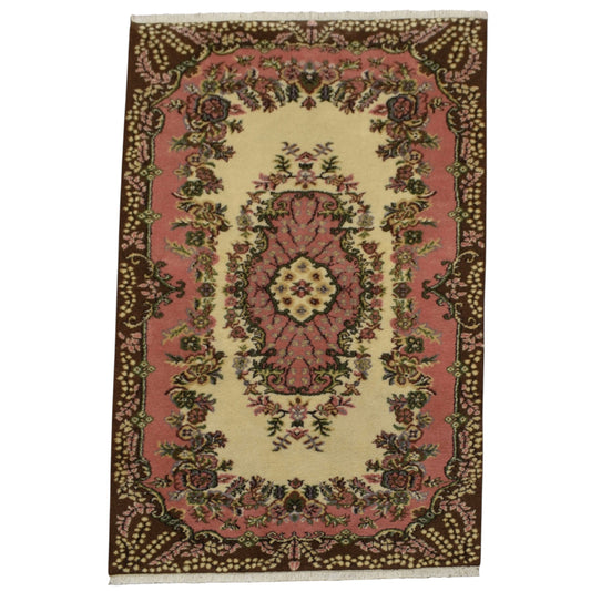 Kilim Antik El Dokuma Güllü Çiçekli Sümerbank Tescilli Yün Halı 0616 - Yeni - Çok Renkli