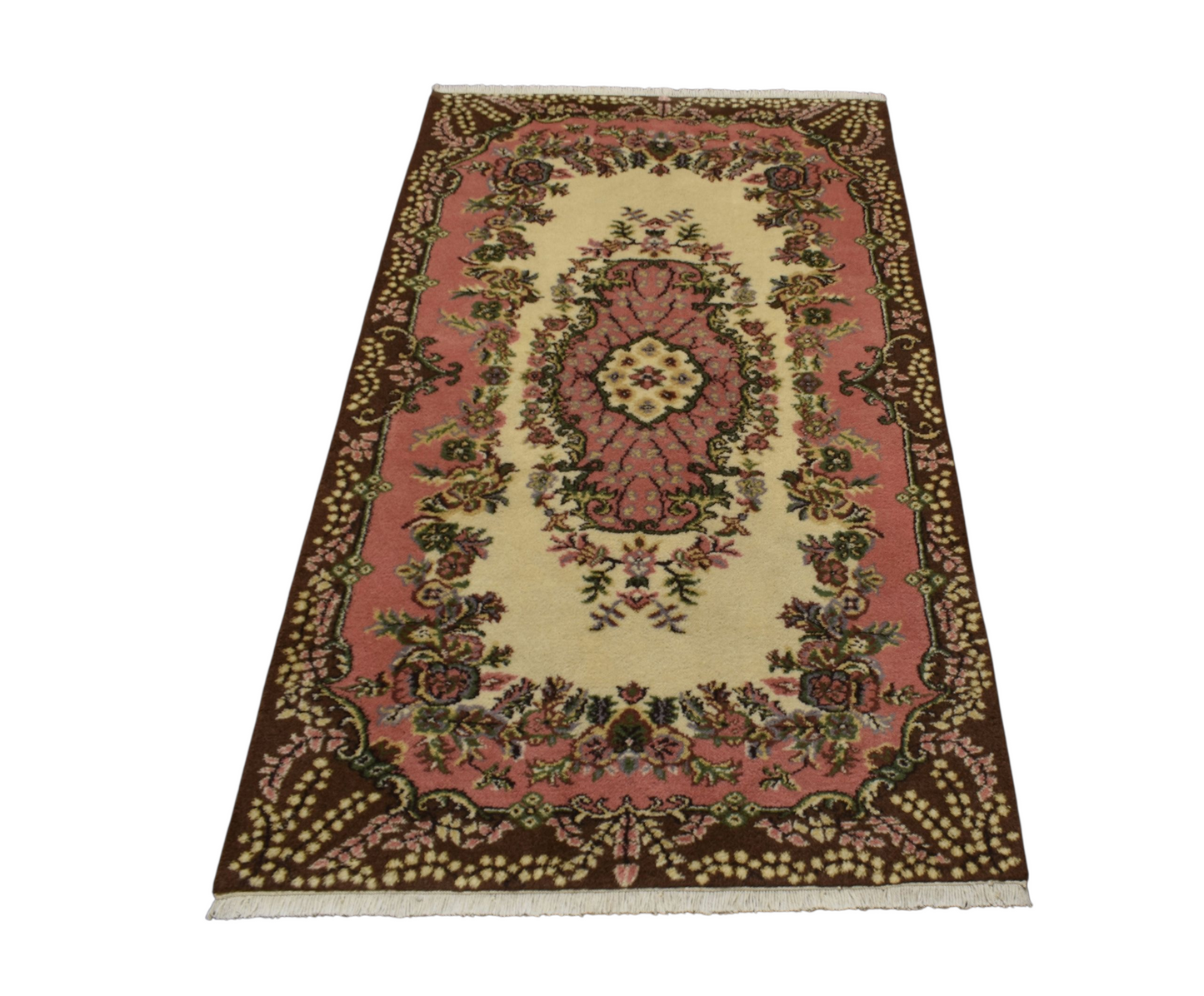 Kilim Antik El Dokuma Güllü Çiçekli Sümerbank Tescilli Yün Halı 0616 - Yeni - Çok Renkli