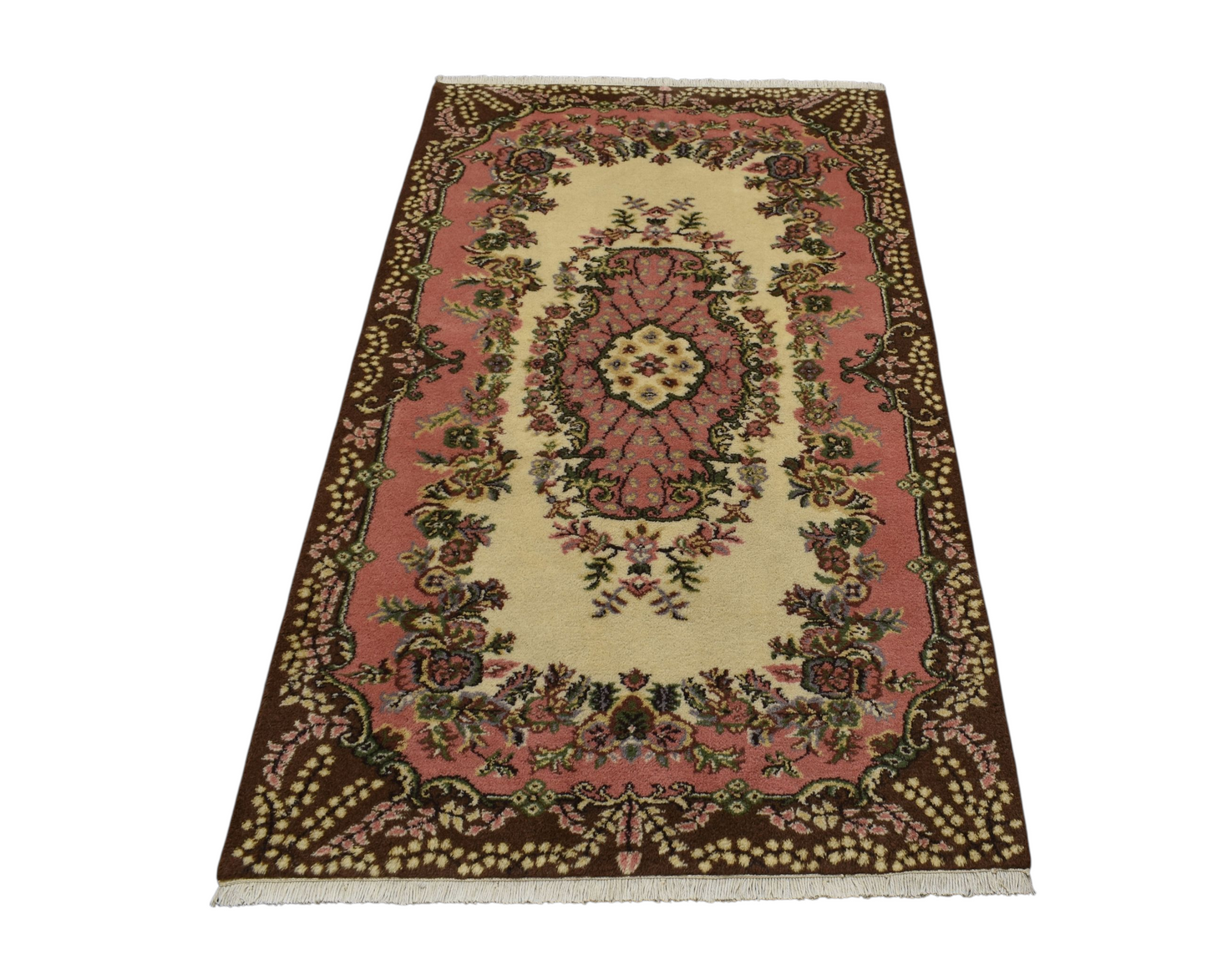 Kilim Antik El Dokuma Güllü Çiçekli Sümerbank Tescilli Yün Halı 0616 - Yeni - Çok Renkli