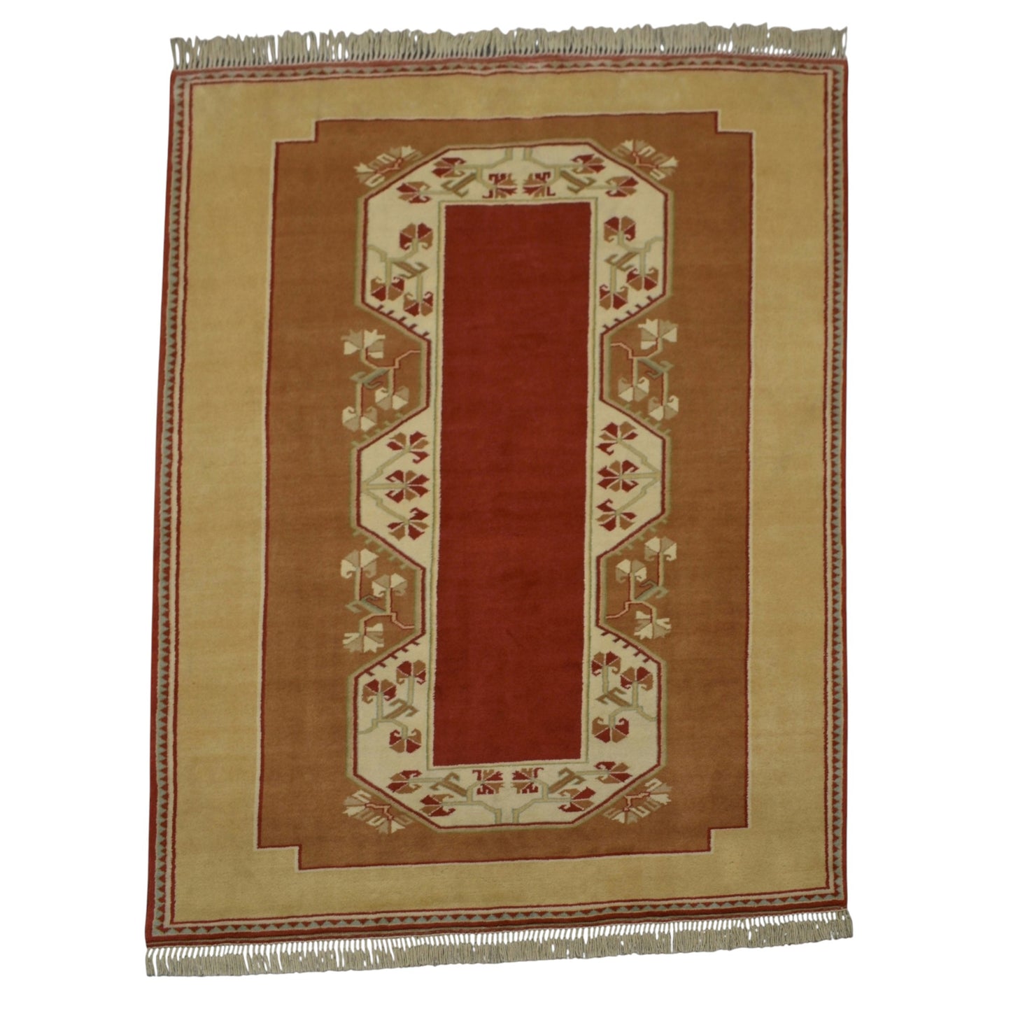 Kilim Antik El Dokuma 4m2 Çiçekli Bozalan Milas Yün Halı 0617 - Yeni - Çok Renkli