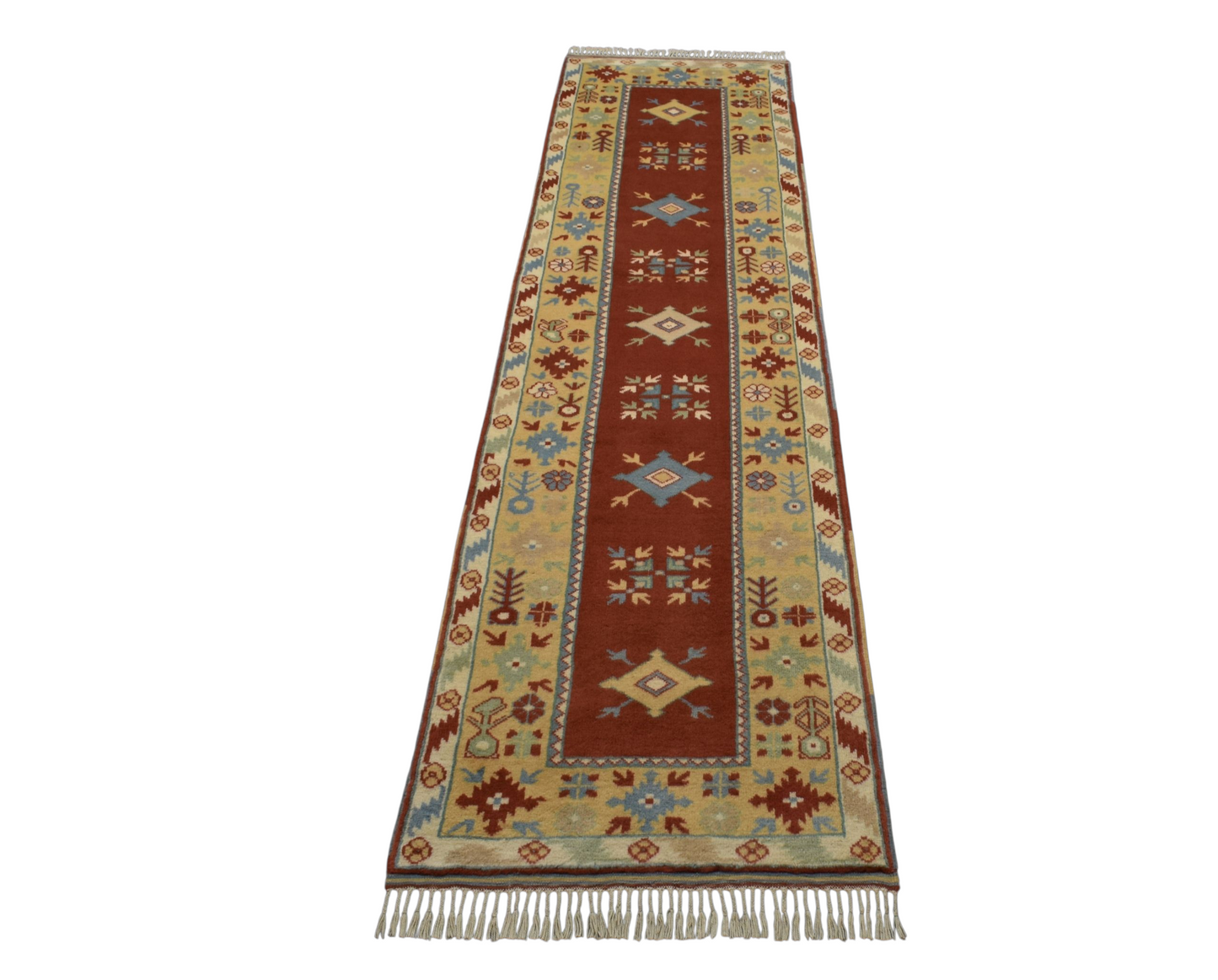 Kilim Antik El Dokuma Çiçekli Bozalan Milas Yolluk Yün Halı 0623 - Yeni - Çok Renkli