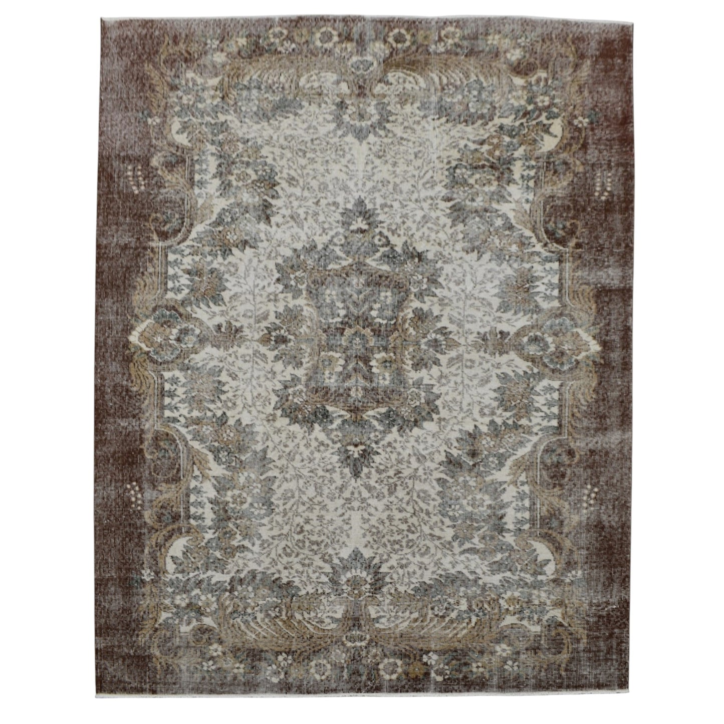 Kilim Antik El Dokuma Göbekli 5m2 Yün Halı 0626 - Vintage - Çok Renkli