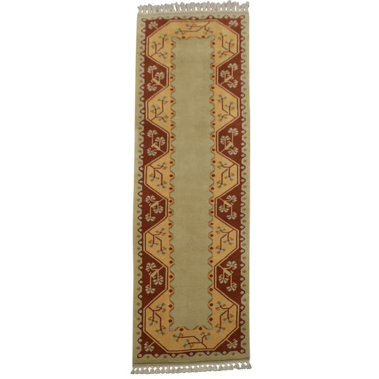 Kilim Antik El Dokuma Çiçekli Milas Yolluk Yün Halı 0631 - Yeni - Çok Renkli