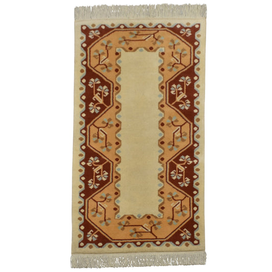 Kilim Antik El Dokuma Çiçekli Muğla Milas Yün Halı 0632 - Yeni - Çok Renkli