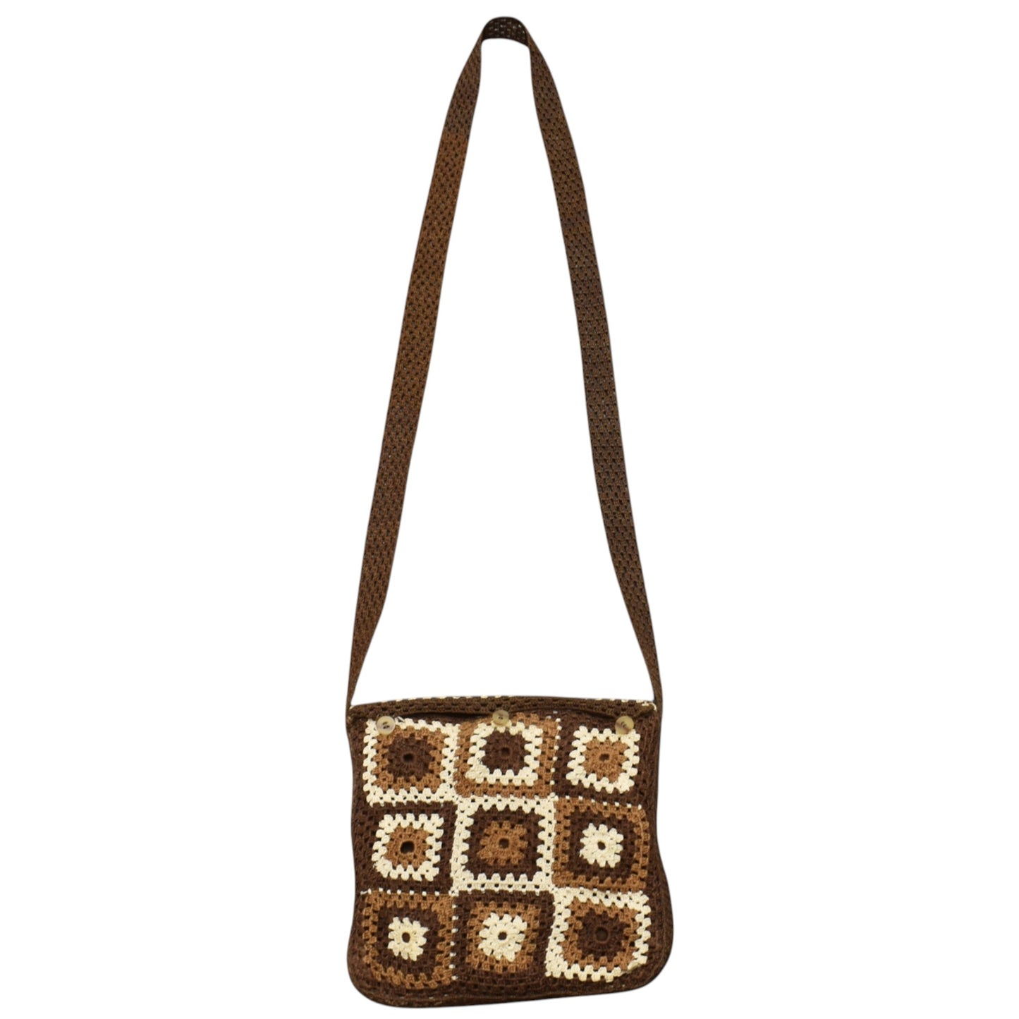 Kilim Antik El İşi Portatif Bukleli Pamuklu Kilim Çanta 0635 - Yeni - Çok Renkli