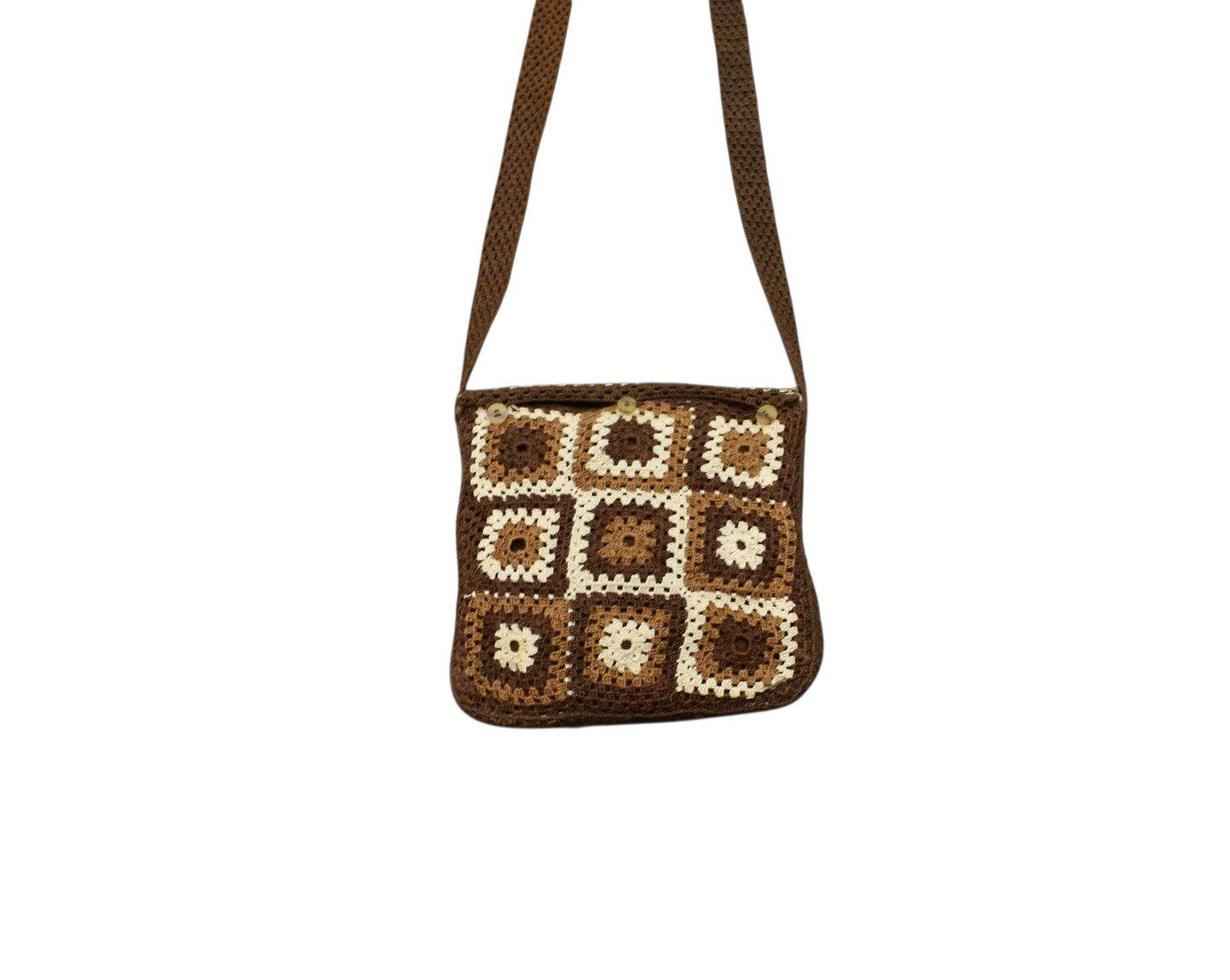 Kilim Antik El İşi Portatif Bukleli Pamuklu Kilim Çanta 0635 - Yeni - Çok Renkli