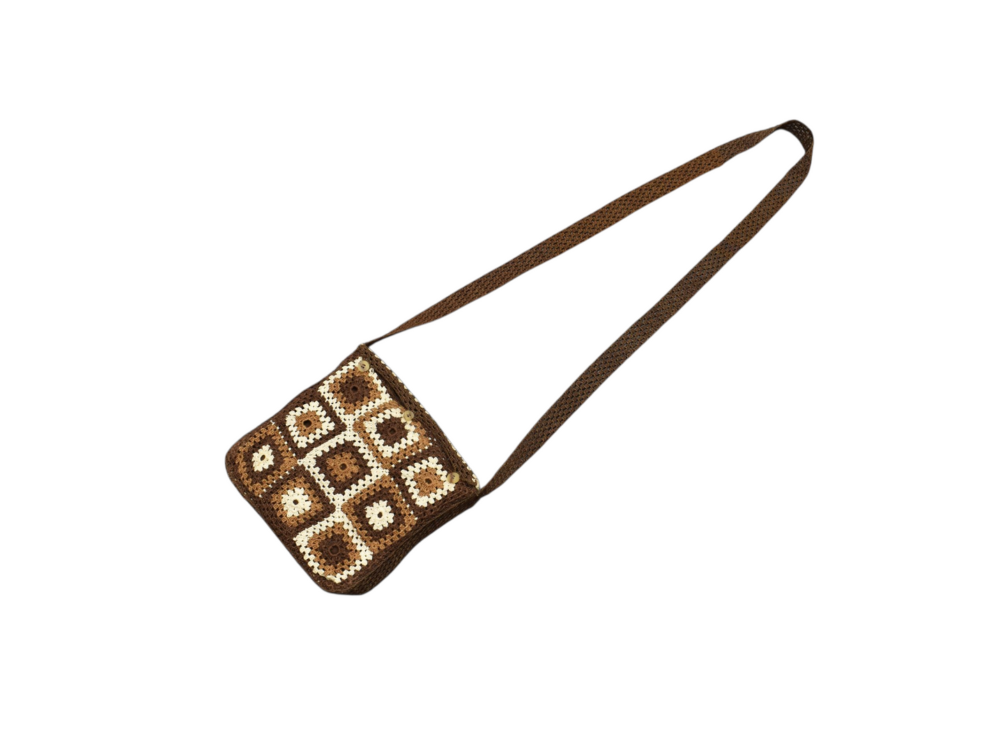 Kilim Antik El İşi Portatif Bukleli Pamuklu Kilim Çanta 0635 - Yeni - Çok Renkli