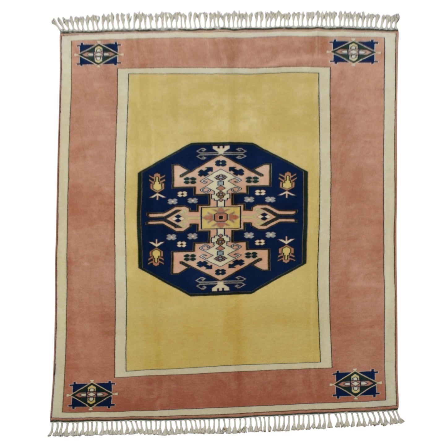 Kilim Antik El Dokuma 3m2 Balıkesir Antik Yörük Yün Salon Halısı 0637 - Yeni - Çok Renkli