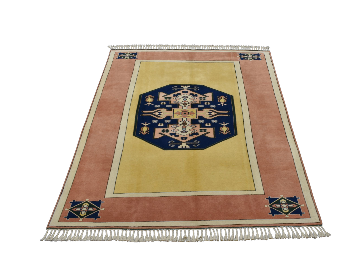 Kilim Antik El Dokuma 3m2 Balıkesir Antik Yörük Yün Salon Halısı 0637 - Yeni - Çok Renkli