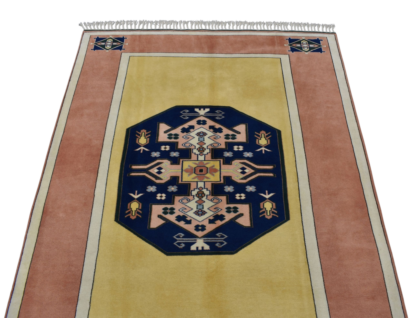 Kilim Antik El Dokuma 3m2 Balıkesir Antik Yörük Yün Salon Halısı 0637 - Yeni - Çok Renkli