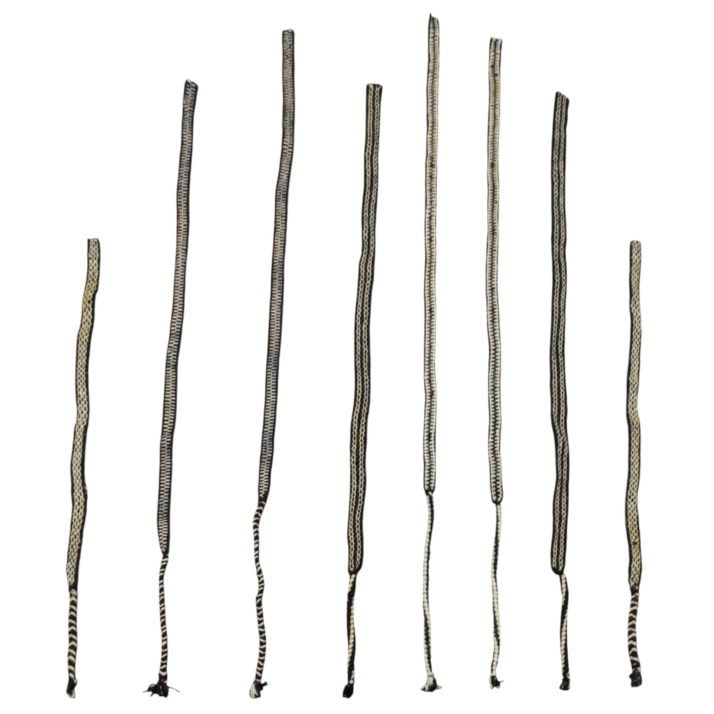 Kilim Antik El Dokuma 8 Adet Yolluk Kuşaklı Yün Kilim 0639 - Yeni - Çok Renkli