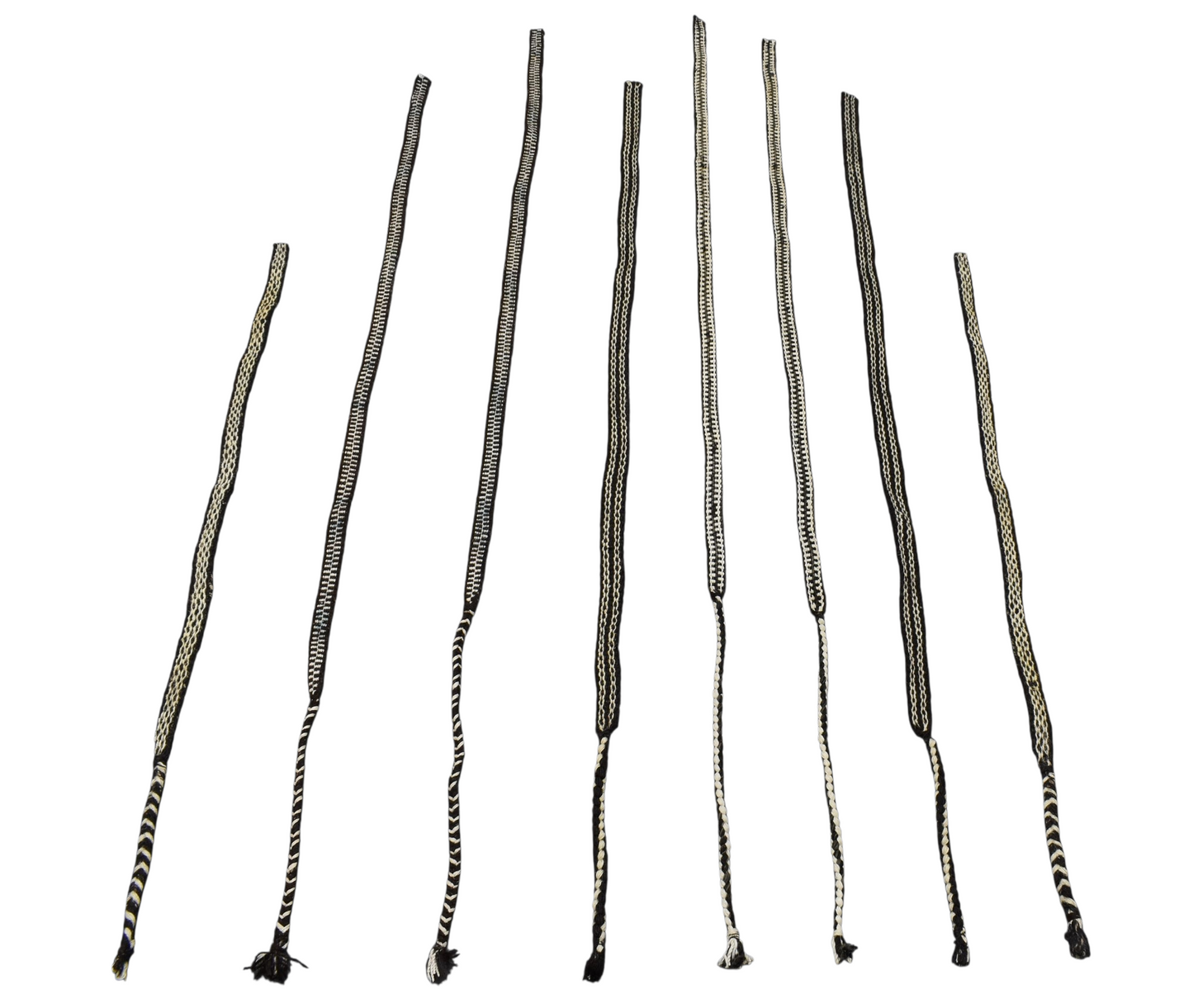 Kilim Antik El Dokuma 8 Adet Yolluk Kuşaklı Yün Kilim 0639 - Yeni - Çok Renkli