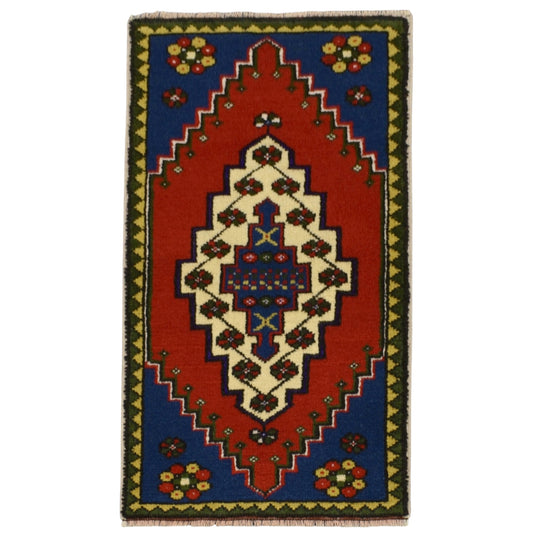 Kilim Antik El Dokuma Aksaray Taşpınar Yün Halı 0643 - Yeni - Çok Renkli