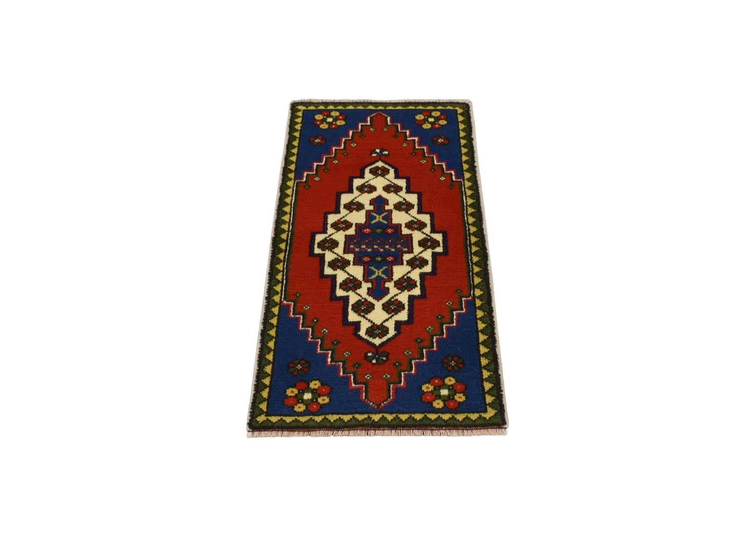 Kilim Antik El Dokuma Aksaray Taşpınar Yün Halı 0643 - Yeni - Çok Renkli