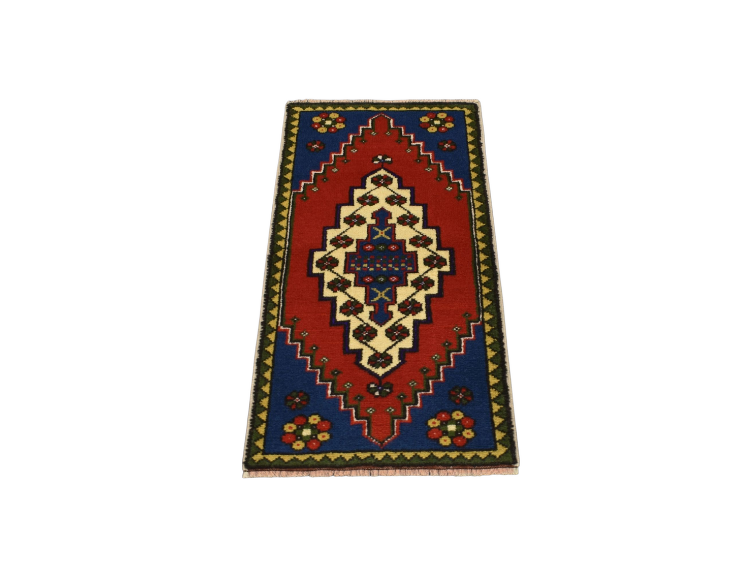Kilim Antik El Dokuma Aksaray Taşpınar Yün Halı 0643 - Yeni - Çok Renkli