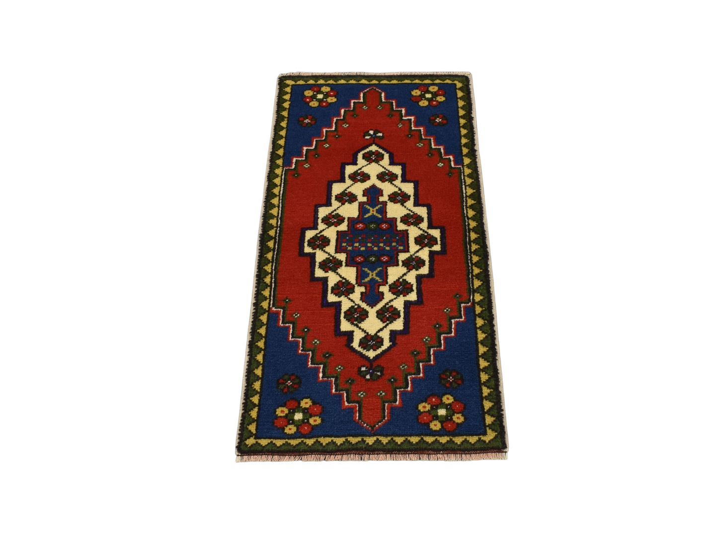 Kilim Antik El Dokuma Aksaray Taşpınar Yün Halı 0643 - Yeni - Çok Renkli