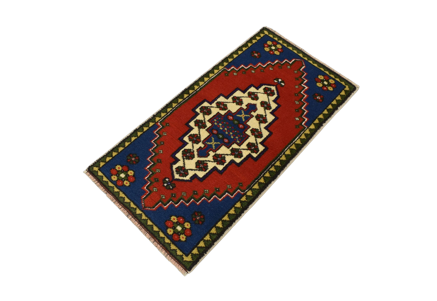 Kilim Antik El Dokuma Aksaray Taşpınar Yün Halı 0643 - Yeni - Çok Renkli