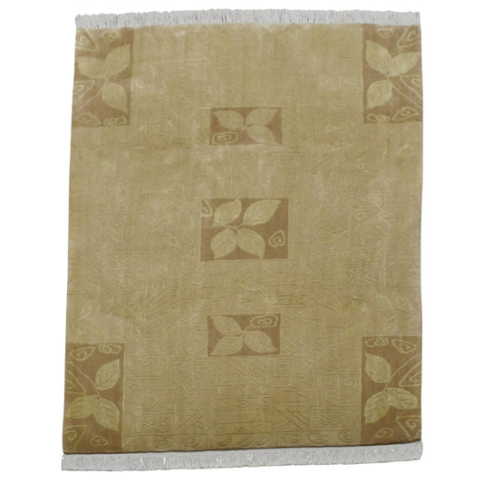 Kilim Antik 4m2 El Dokuma Kabartmalı Çin Yün Salon Halısı 0645 - Yeni - Bej