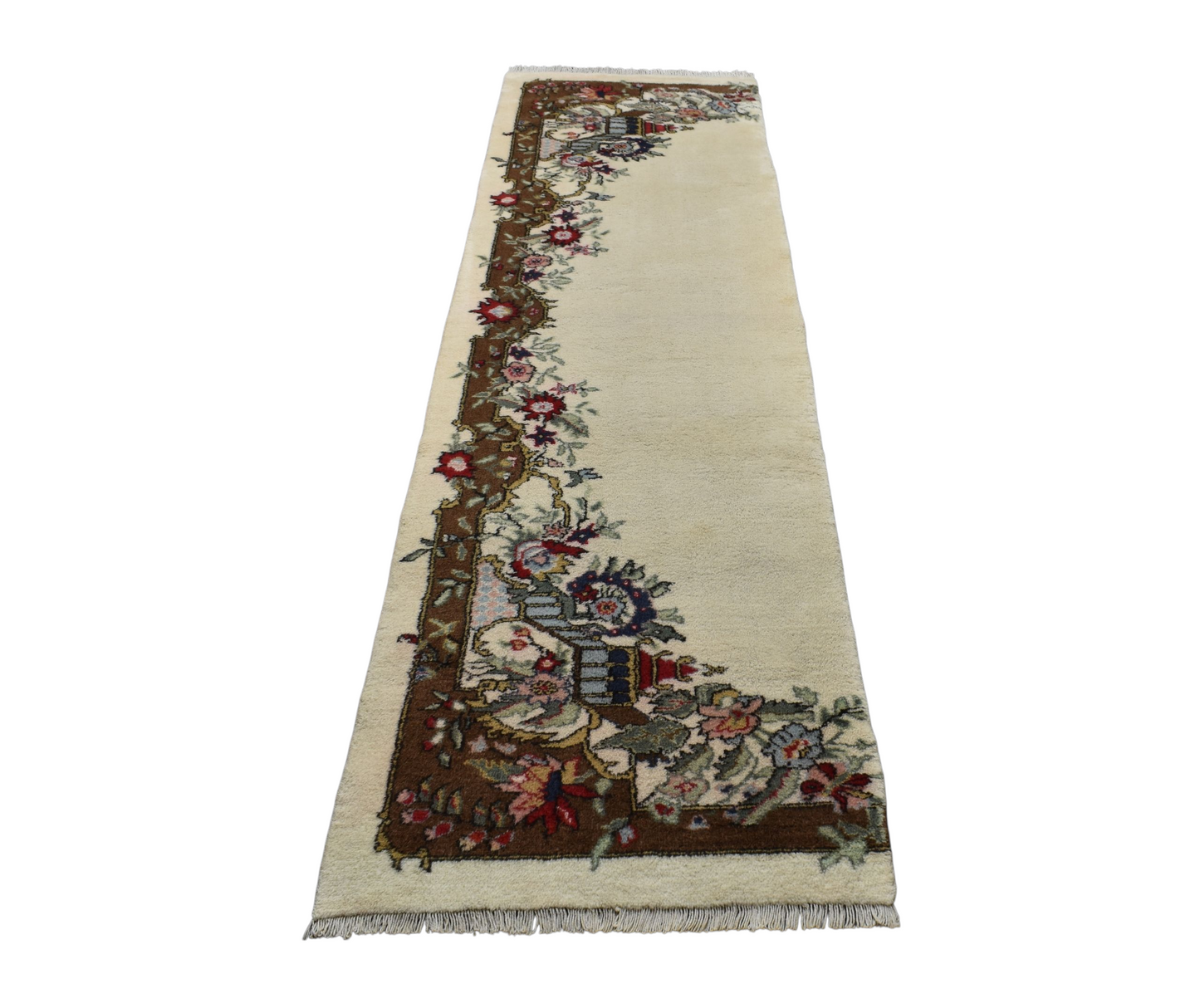 Kilim Antik El Dokuma Kumkapı Çiçekli Yolluk Yün Halı 0651 - Yeni - Çok Renkli