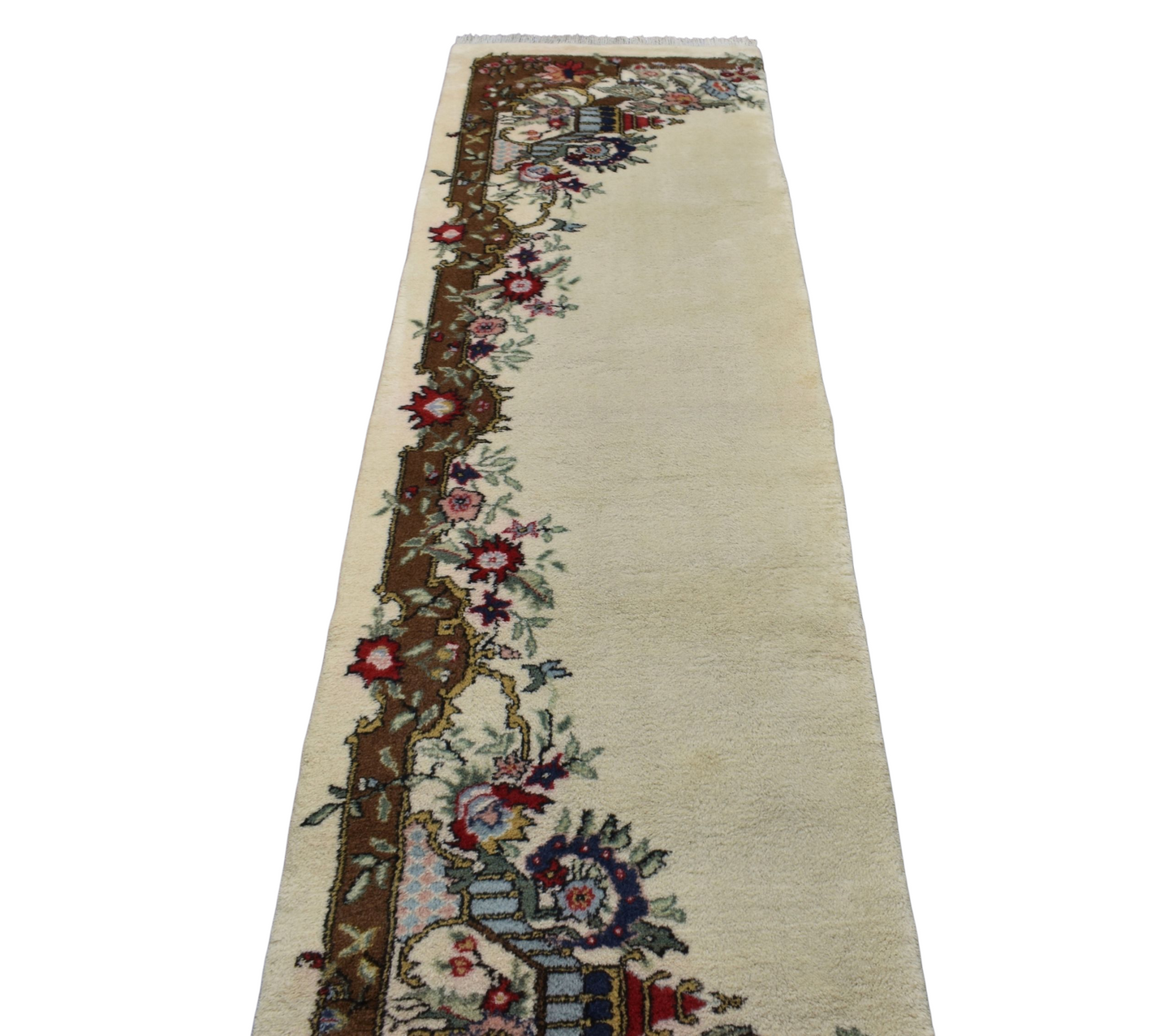 Kilim Antik El Dokuma Kumkapı Çiçekli Yolluk Yün Halı 0651 - Yeni - Çok Renkli