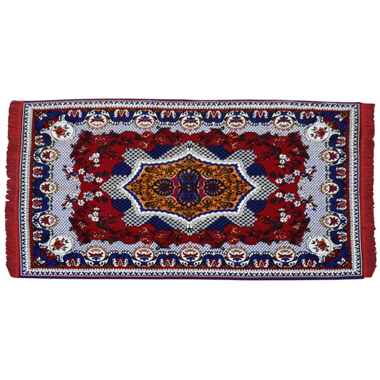 Kilim Antik Pamuk Üzeri Baskı Duvar Halısı 0658 - Yeni - Çok Renkli
