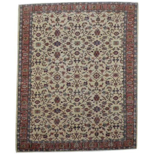 Kilim Antik 6m2 El Dokuma Eskitme Çiçekli Pastel Yün Salon Halısı 0660 - Vintage - Çok Renkli